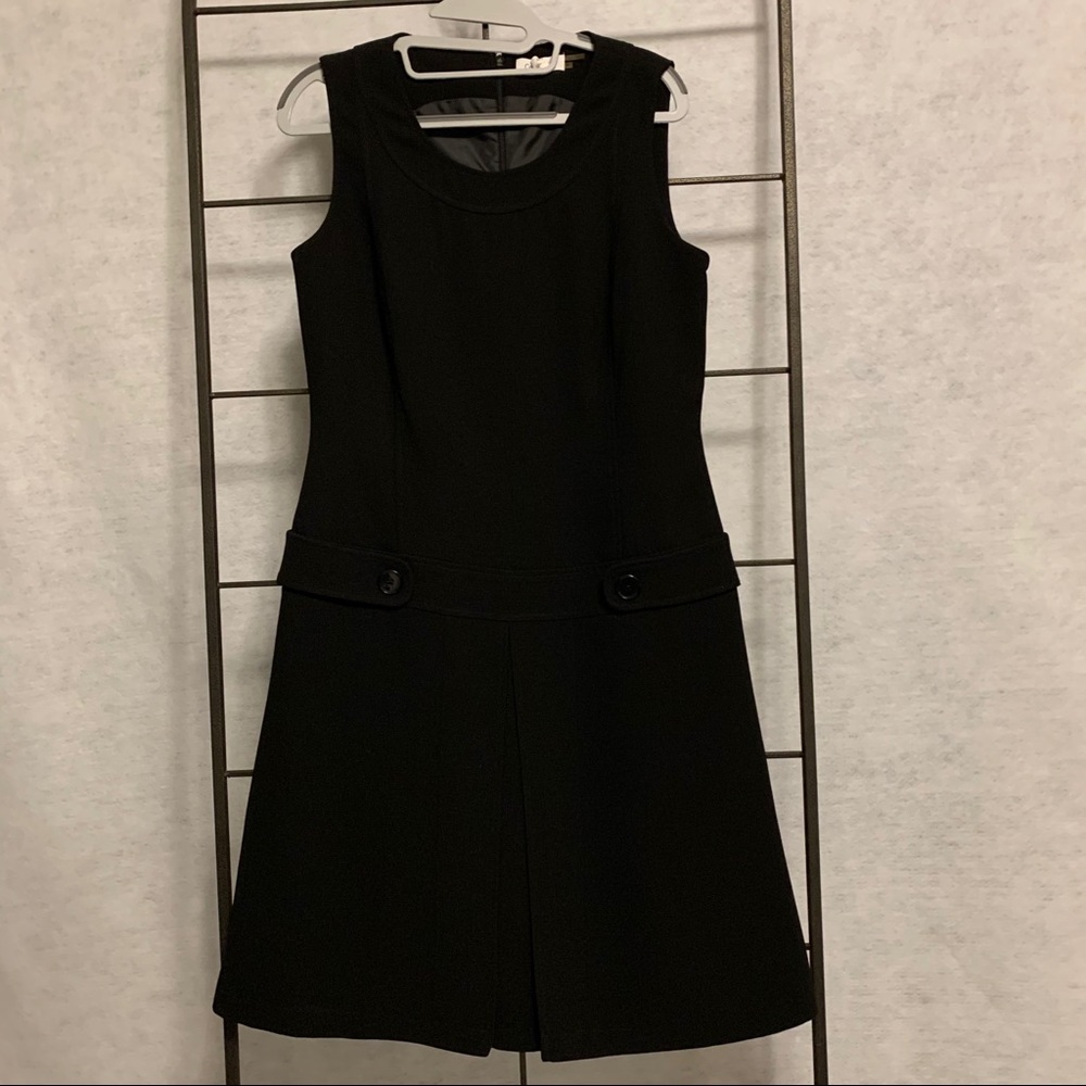 CALVIN KLEIN Sleeveless Drop Waist Black Cocktail Dress Women's‎ Size 8